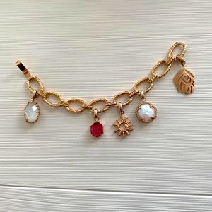 Kendra Scott rose gold charm bracelet